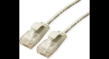 ROLINE GREEN UTP patchkabel Cat.6A (Class EA), LSOH, extra dun, grijs, 3 m