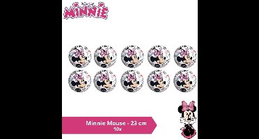 Bal - Voordeelverpakking - Minnie Mouse - 23 cm - 10 stuks