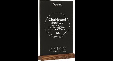 Europel - Krijtbord staand - Tafelmodel - A4 - Hout