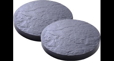 EDA Plantentrolley - 2x stuks - roller - met wieltjes - D40 - kunststof - multiroller