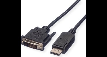 ROLINE DisplayPort Kabel DP Male - DVI Male (24+1), zwart, 3 m