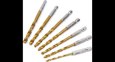 HBM 7-delige Bit- en Borenset 3-6,5 mm voor Metaal