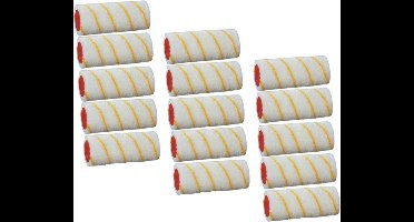 Benson Verfrollers - 15x - 10 cm - vachtrollers - schilderbenodigdheden - voor muren, wanden en plafonds