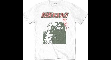 Nirvana - Flipper Heren T-shirt - XL - Wit