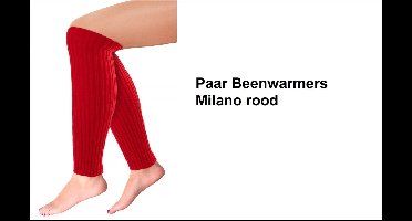 Paar Beenwarmers Milano rood - Thema feest party disco festival partyfeest