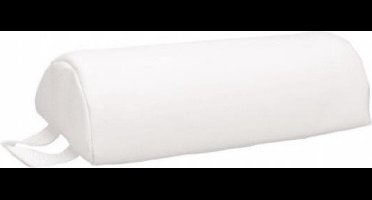 Massage rol halfrond kort 33X15X9CM Sinelco - Gebroken wit - Zacht kunstleer - Knie- en nekrol - Halfrond kort
