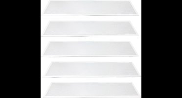 LongLife LED Panelen 30 x 120 cm - Lichtkleur instelbaar - 130 lm/w - Voordeelverpakking - 5 stuks