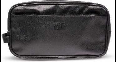 Toilettas - Source Balance - Zwart - PU imitatieleder - Toilettas - Tas Voor Toilet Artikelen - Reistas