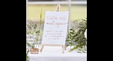 'Until We Meet Again' - Rosé Goud & Wit