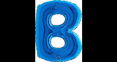 Folieballon 100cm letter B blauw