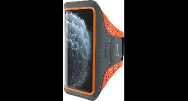 Hardloop Sportarmband geschikt voor Apple iPhone 11 Pro Max - Oranje - Mobiparts