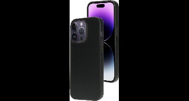 Mobiparts hoesje geschikt voor Apple iPhone 14 Pro - Zacht TPU - Schokabsorberend TPU - Grip Coating - Zwart
