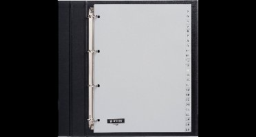 Quantore - Tabbladen - 4-gaats - 1-52 genummerd grijs - A4