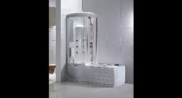 Ritual links bad/douche170x85 h 218 cm veiligheidsglas 6 mm