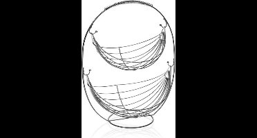 Fruitschaal Versa Zwart 2 Planken (27 x 45,5 x 36 cm)