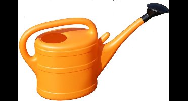 Geli Gieter - oranje - kunststof - met broeskop - 10 liter - tuin/tuinier benodigdheden