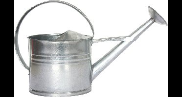 Watergieter voor buiten - ovaal - zink - 7,3 liter - 37 x 20 x 61 cm - tuin - planten water geven