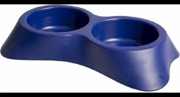 Duvoplus - Voerbak - Hond - Eetpot Nuvola Doppia 1 16x25x4,5cm/200ml Night Blue - 1st