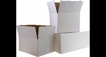 Pakketdoos nr 1 200x125x120mm wit