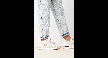 Mexx Sneaker Gitte Glitter Mini Off White - Maat 30