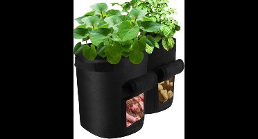*** 2x Aardappel Rooien Groeizak - Kweekzak met Luikje - 22 liter - Verbouwen Zelfvoorzienend - van Heble® ***