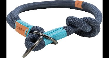 Trixie halsband hond be nordic slip met stop donkerblauw / lichtblauw - 55X1,3 CM