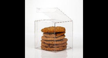 Plastic Doosjes 8,9x8,9x8,9cm Kristalhelder met Autolock Bodem (25 stuks)