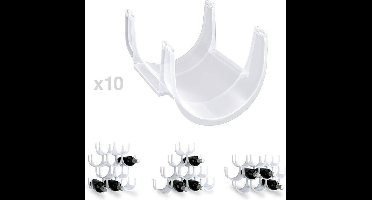 Balvi Basic Wijnrek - Frosted transparant - 10 flessen