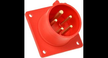 ABL CEE WCD inbouw 16A 5-polig pen - Rood