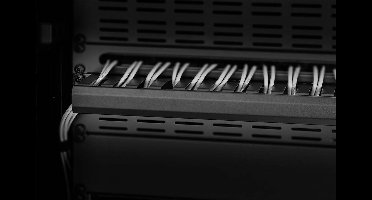 Renkforce RF-3429150 19 inch Kabelgeleiding voor patchkast 1 HE Zwart