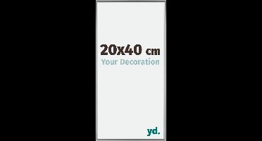 Your Decoration - Fotolijst 20x40 cm - Kunststof - Zilver Hoogglans - Evry