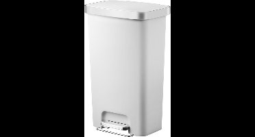 EKO - Hana pedaalemmer 45 liter - Plastic - wit - Prullenbak