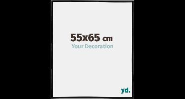 Your Decoration - Fotolijst 55x65 cm - Kunststof - Zwart Hoogglans - Annecy