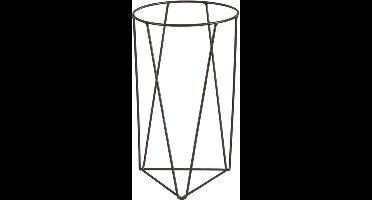 Orion Plantenstandaard Zwart - H30xd18cm