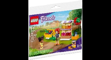 Lego Friends 30416 zakje met marktkraam + 2 mini figuren - biologische kraam of bakkerij winkel - Polybag