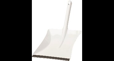 Stofblik - Vuilblik Metaal - Rubberen Lip - Wit