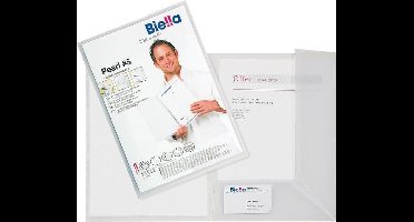 Offertemap Pearl 5 A4 met insteektas 2 kleppen transparant - 5 stuks