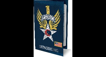 Airborne - American Collection - 6 Dubbele Uitnodigingen Met Envelop