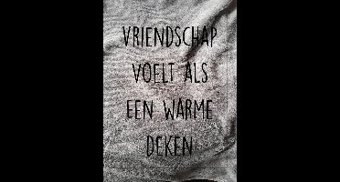 Fleecedeken met tekst