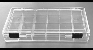 Hobby & Crafting Fun Storage Box - 18 vakken - 20,5x10,5x2,8cm