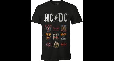 ACDC - Black Men's T-shirt Patchwork Logo - M