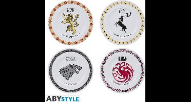 GAME OF THRONES - Set van 4 Borden 21cm - Houses - Borden