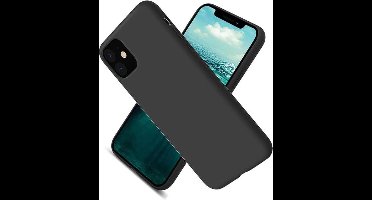Nano Hoesje siliconen Backcover - Soft TPU case Geschikt voor iPhone 12 Pro Max (6.7 inch) - Zwart