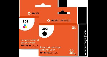 G&G Voordeelset Cartridges - HP 303XL Zwart en XL Kleur