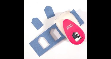 Vaessen Creative Pons - Figuurpons - Label - 3 x 4,5 cm