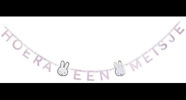 Nijntje Letterslinger Meisje 180 cm - Nijntje Slinger Hoera een Meisje