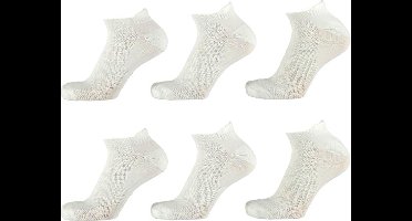 Xtreme Dames Sport Sneakersokken 6pack wit maat 36/41