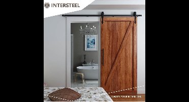 Intersteel Schuifdeursysteem Classic mat zwart