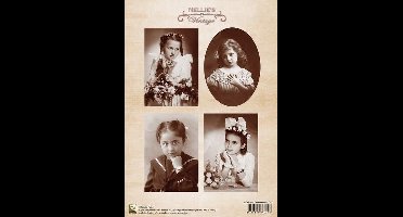 Nellies Choice Decoupage knipvel vintage Communie -girl A4