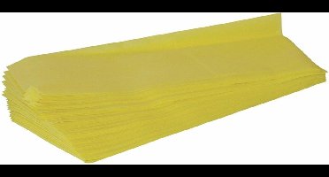 Stofwisdoekjes viscose 25x60 cm geel set à 25